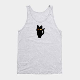 Cat Statue Glowing Eyes in The Night Tank Top